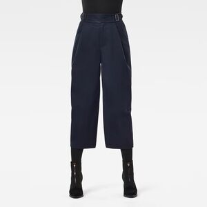 G-Star Navy Blue 3D Wide Crop Pants